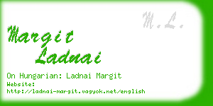 margit ladnai business card